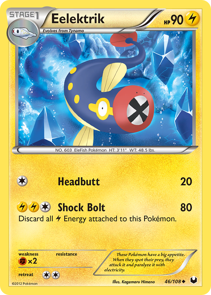 Eelektrik (46/108) [Black & White: Dark Explorers] Reverse Holofoil