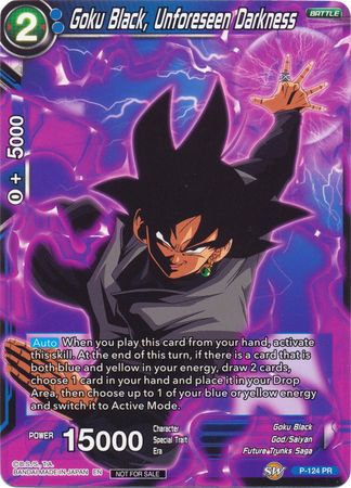 Goku Black, Unforeseen Darkness (P-124) [Promotion Cards] Parallel Foil