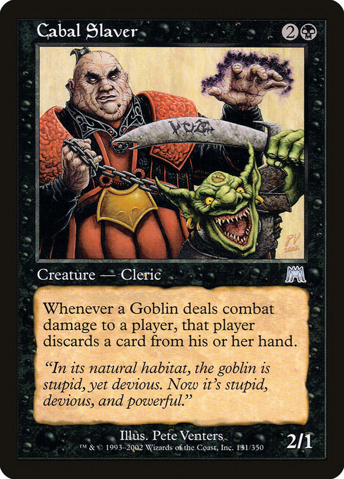 Cabal Slaver [Onslaught] Foil