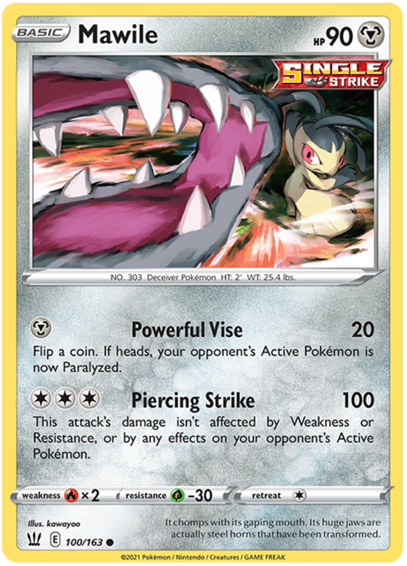 Mawile (100/163) [Sword & Shield: Battle Styles] Reverse Holofoil