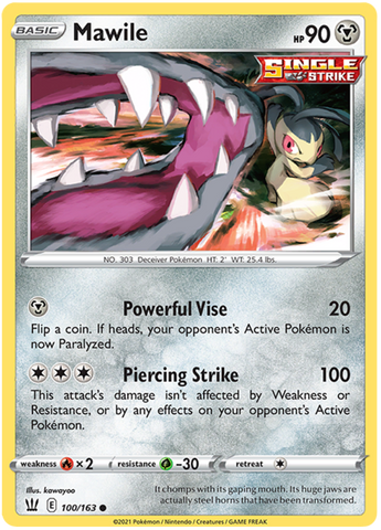Mawile (100/163) [Sword & Shield: Battle Styles] Reverse Holofoil