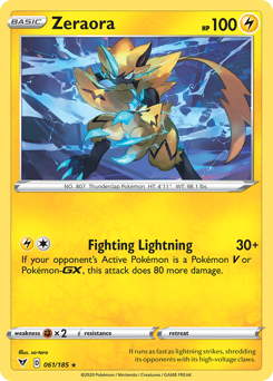 Zeraora (061/185) [Sword & Shield: Vivid Voltage] Reverse Holofoil