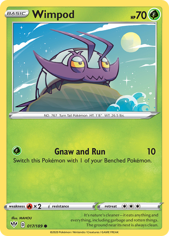 Wimpod (017/189) [Sword & Shield: Darkness Ablaze] Reverse Holofoil