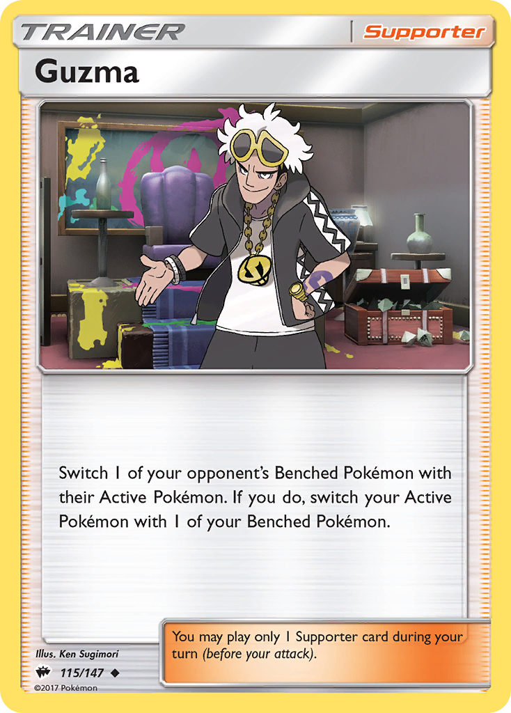 Guzma (115/147) [Sun & Moon: Burning Shadows] Reverse Holofoil