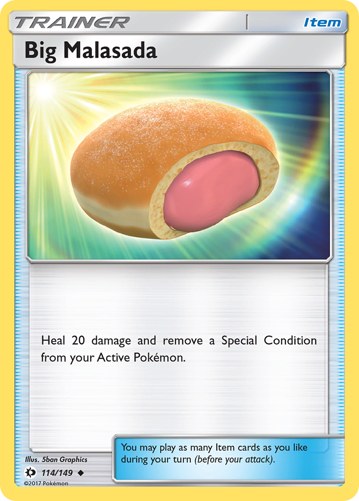 Big Malasada (114/149) [Sun & Moon: Base Set] Reverse Holofoil