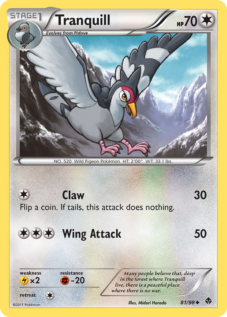 Tranquill (81/98) [Black & White: Emerging Powers] Reverse Holofoil