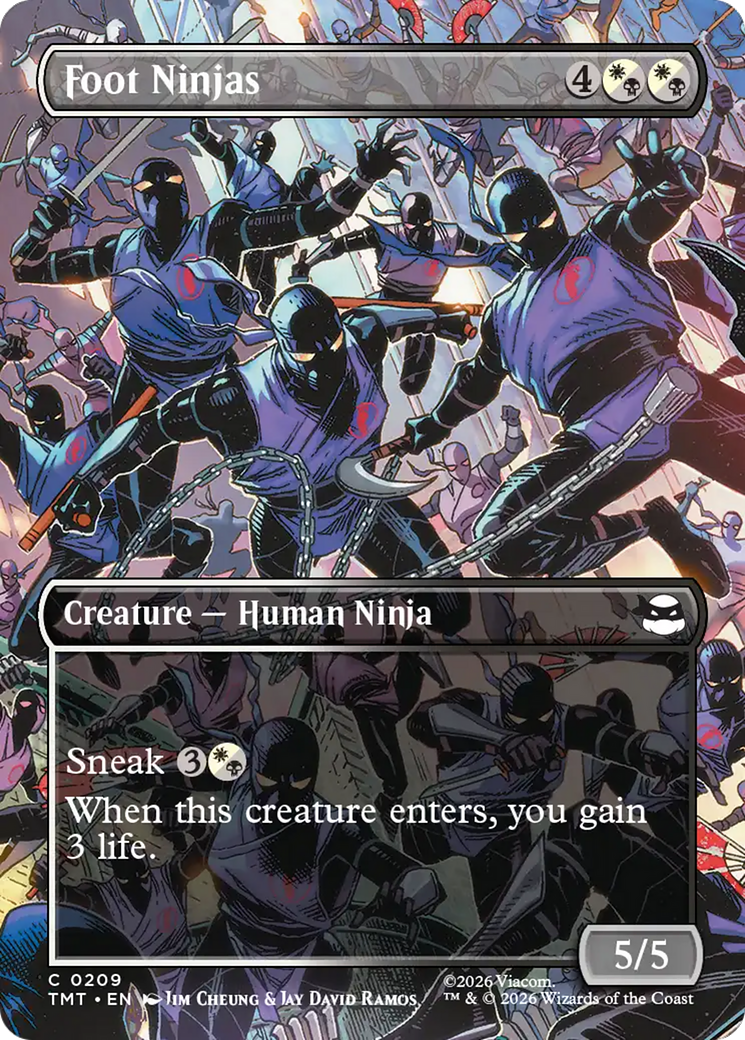Foot Ninjas (Borderless) [Teenage Mutant Ninja Turtles] Foil
