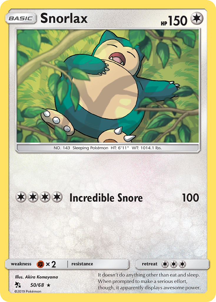 Snorlax (50/68) [Sun & Moon: Hidden Fates] Reverse Holofoil