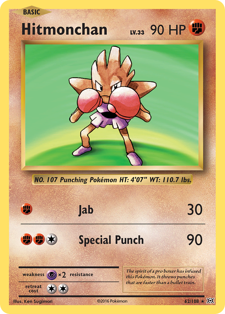 Hitmonchan (62/108) [XY: Evolutions] Reverse Holofoil