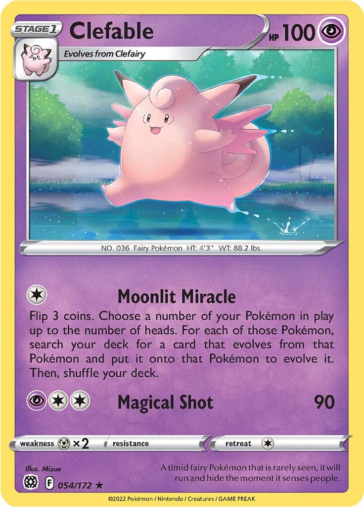 Clefable (054/172) [Sword & Shield: Brilliant Stars] Reverse Holofoil