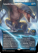 Volatile Stormdrake (Borderless) [Modern Horizons 3] Foil