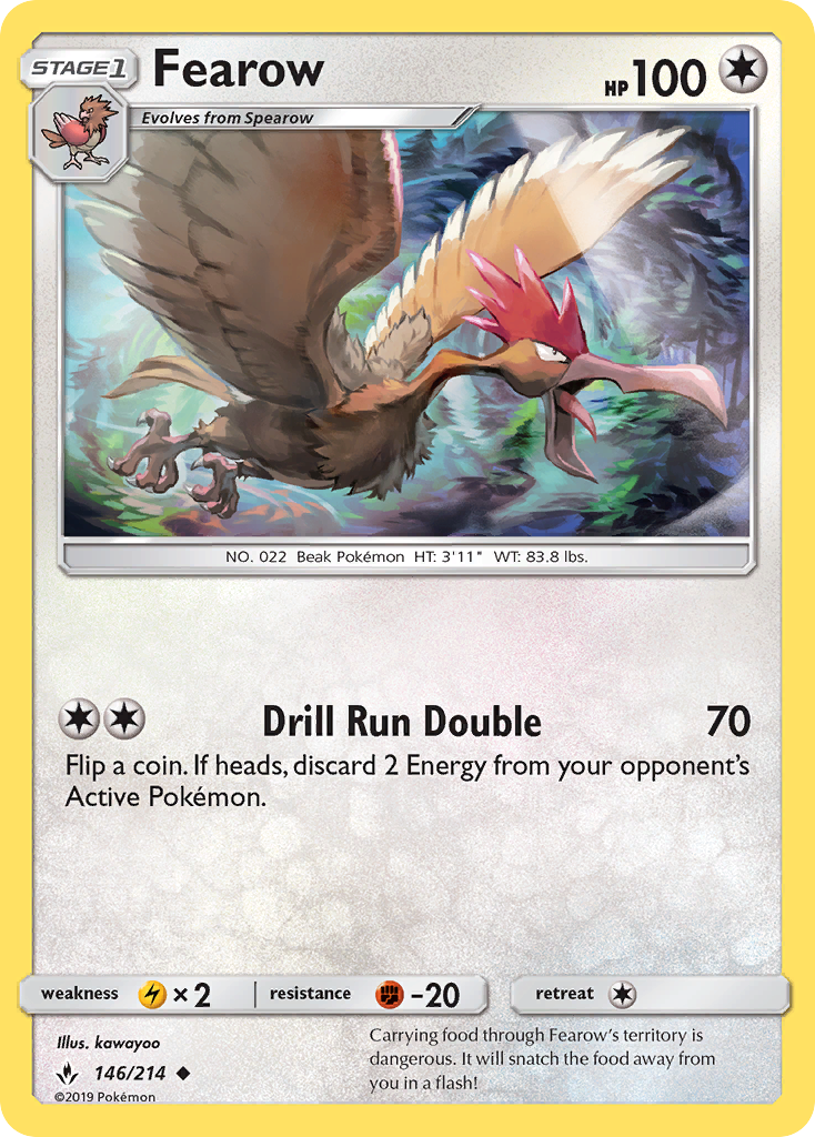 Fearow (146/214) [Sun & Moon: Unbroken Bonds] Reverse Holofoil