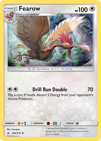 Fearow (146/214) [Sun & Moon: Unbroken Bonds] Reverse Holofoil
