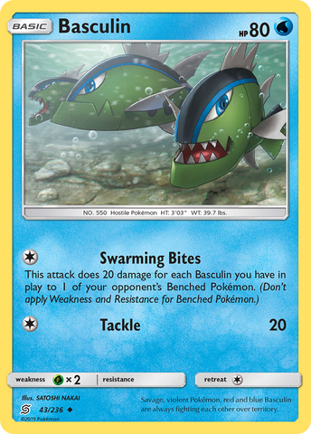 Basculin (43/236) [Sun & Moon: Unified Minds] Reverse Holofoil
