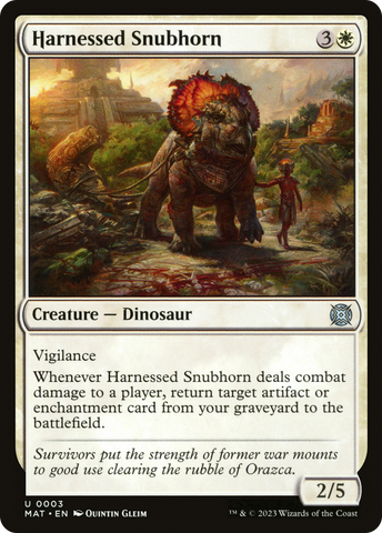 Harnessed Snubhorn [March of the Machine: The Aftermath] Foil