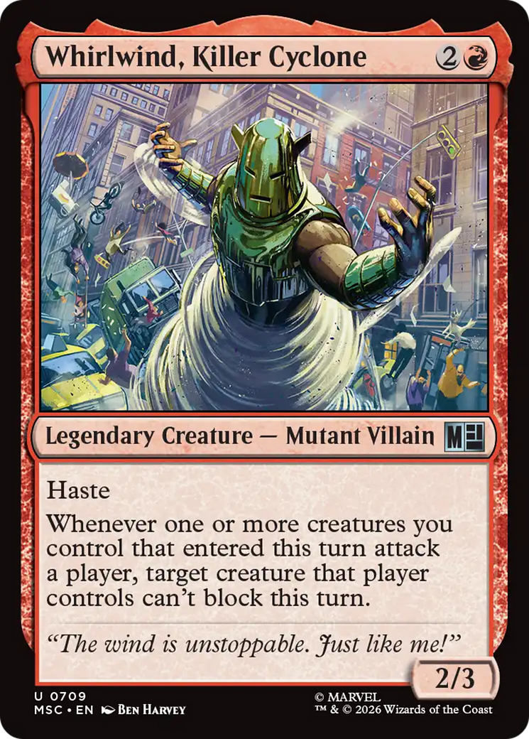 Whirlwind, Killer Cyclone [Marvel Super Heroes Commander] Foil