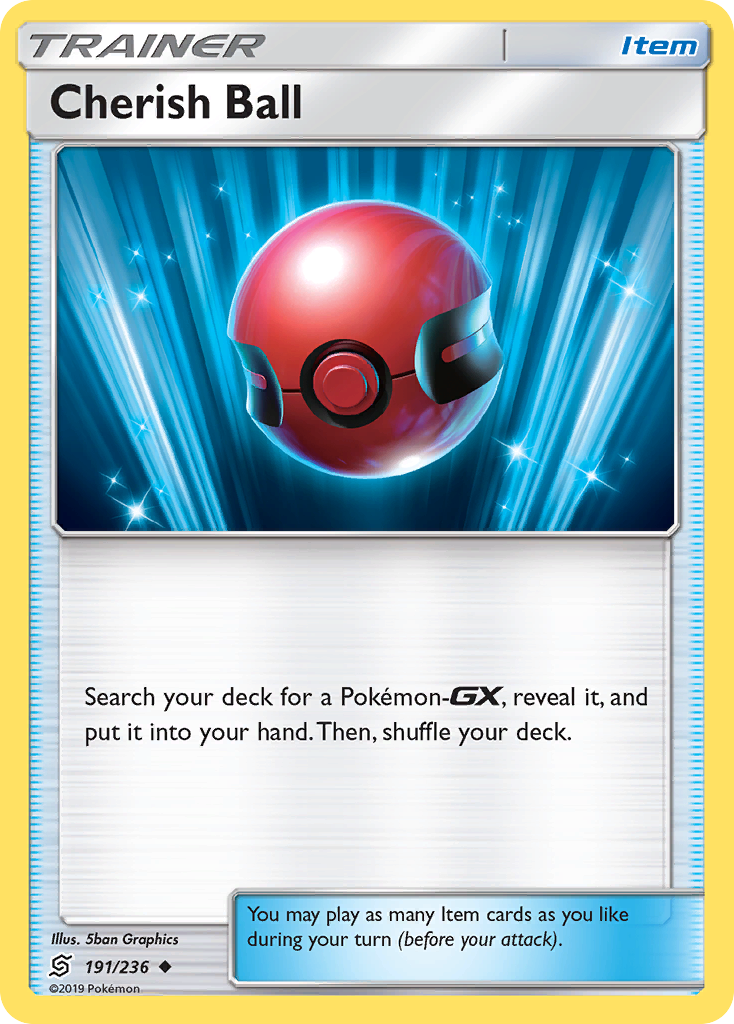 Cherish Ball (191/236) [Sun & Moon: Unified Minds] Reverse Holofoil