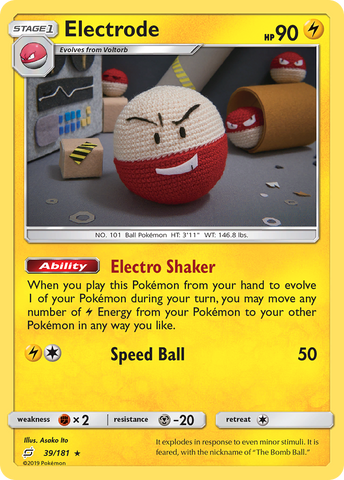 Electrode (39/181) [Sun & Moon: Team Up] Reverse Holofoil