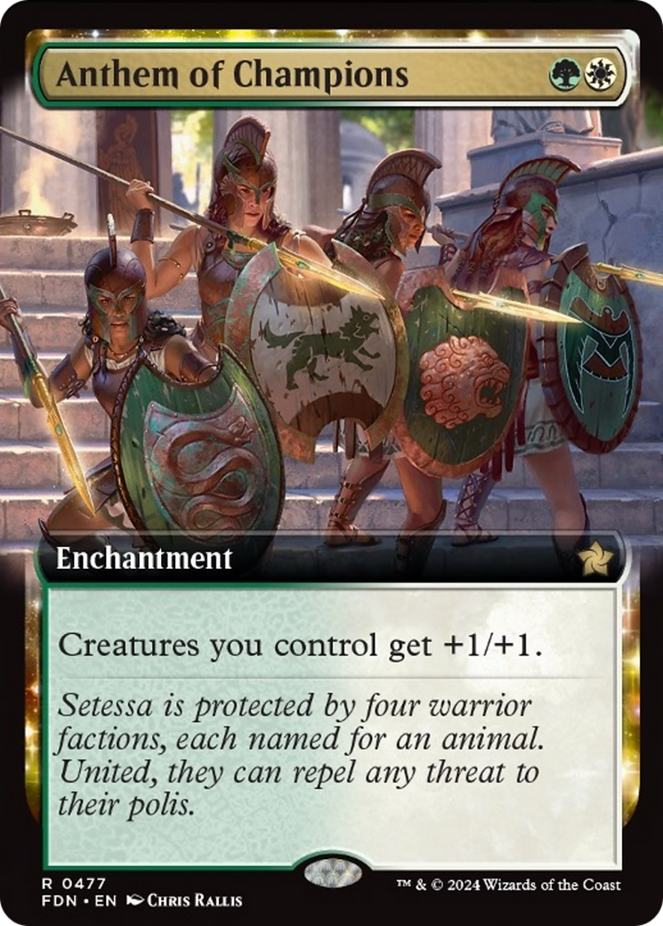 Anthem of Champions (Extended Art) [Foundations] Foil