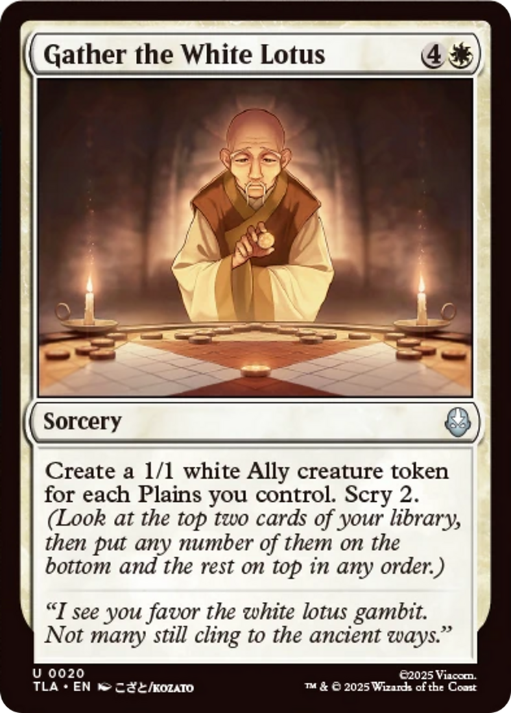 Gather the White Lotus [Avatar: The Last Airbender] Foil