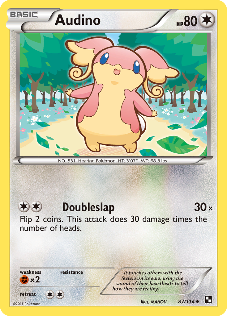 Audino (87/114) [Black & White: Base Set] Reverse Holofoil