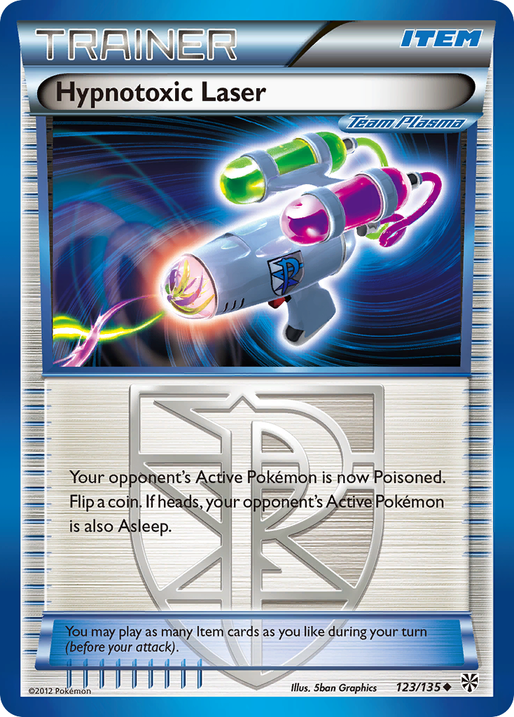 Hypnotoxic Laser (123/135) [Black & White: Plasma Storm] Reverse Holofoil