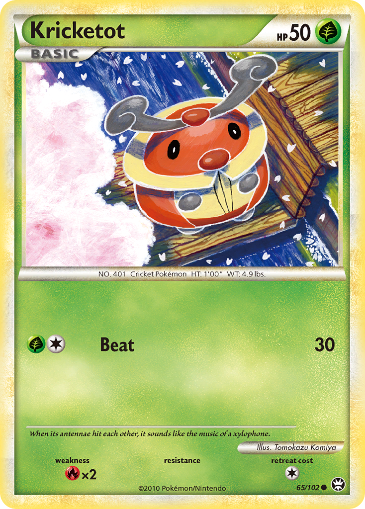 Kricketot (65/102) [HeartGold & SoulSilver: Triumphant] Reverse Holofoil