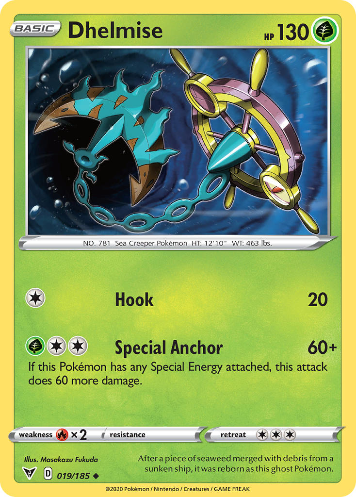 Dhelmise (019/185) [Sword & Shield: Vivid Voltage] Reverse Holofoil