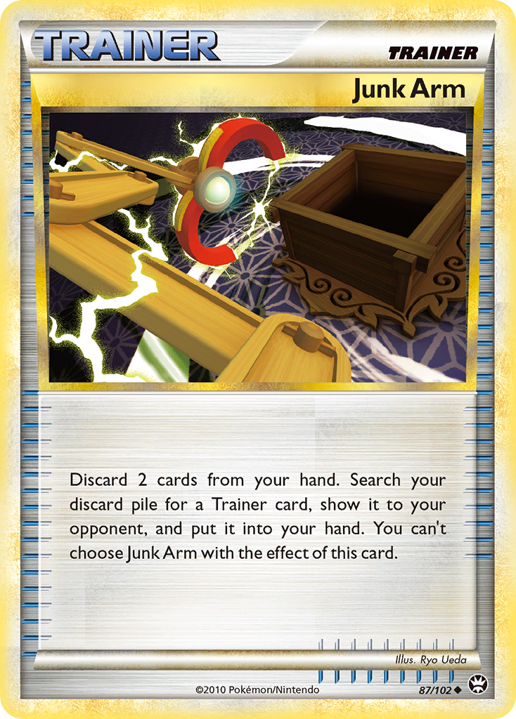Junk Arm (87/102) [HeartGold & SoulSilver: Triumphant] Reverse Holofoil
