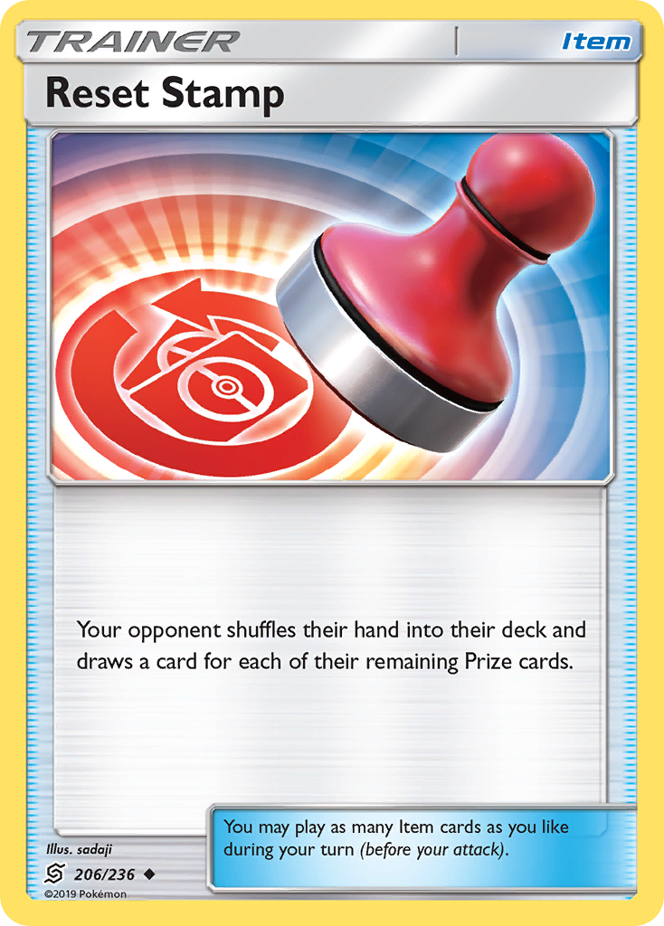 Reset Stamp (206/236) [Sun & Moon: Unified Minds] Reverse Holofoil