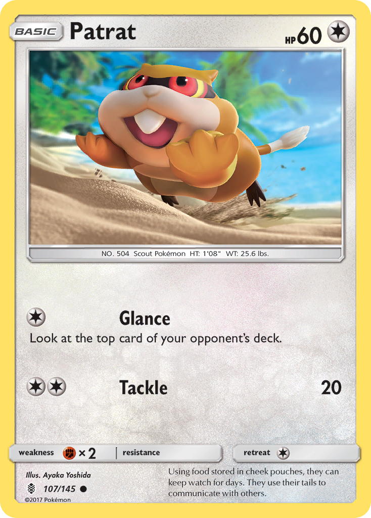 Patrat (107/145) [Sun & Moon: Guardians Rising] Reverse Holofoil