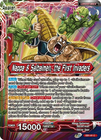 Nappa // Nappa & Saibaimen, the First Invaders (EB1-01) [Battle Evolution Booster] Parallel Foil