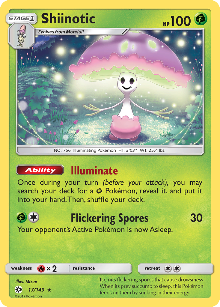Shiinotic (17/149) [Sun & Moon: Base Set] Reverse Holofoil