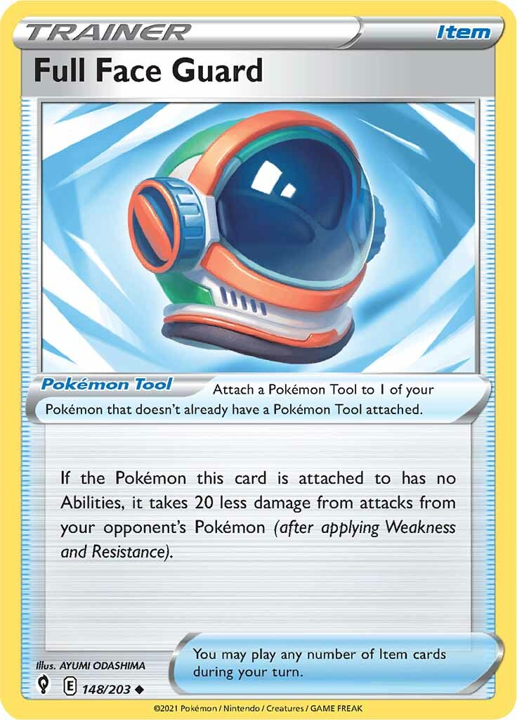 Full Face Guard (148/203) [Sword & Shield: Evolving Skies] Reverse Holofoil
