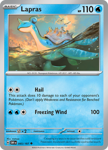 Lapras (045/197) [Scarlet & Violet: Obsidian Flames] Reverse Holofoil