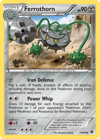 Ferrothorn (73/98) [Black & White: Emerging Powers] Reverse Holofoil