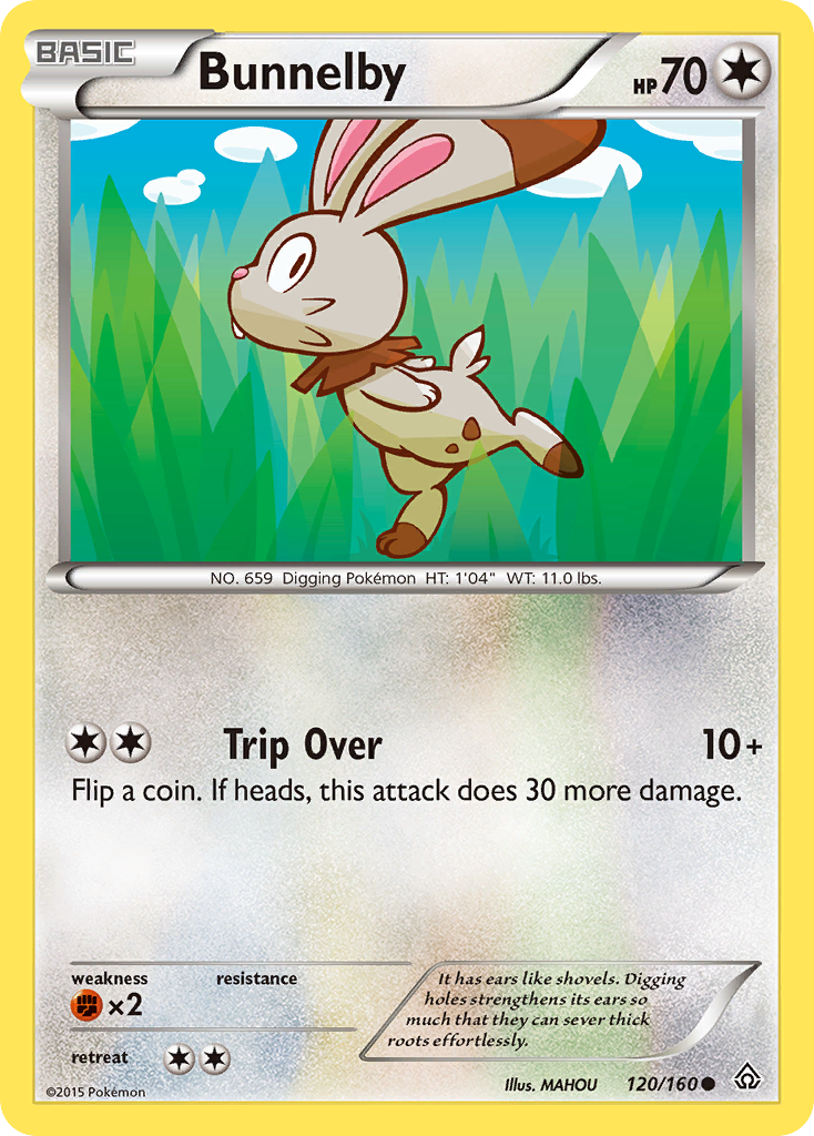 Bunnelby (120/160) [XY: Primal Clash] Reverse Holofoil