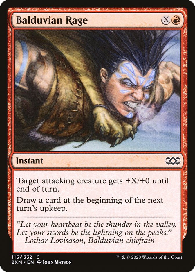 Balduvian Rage [Double Masters] Foil