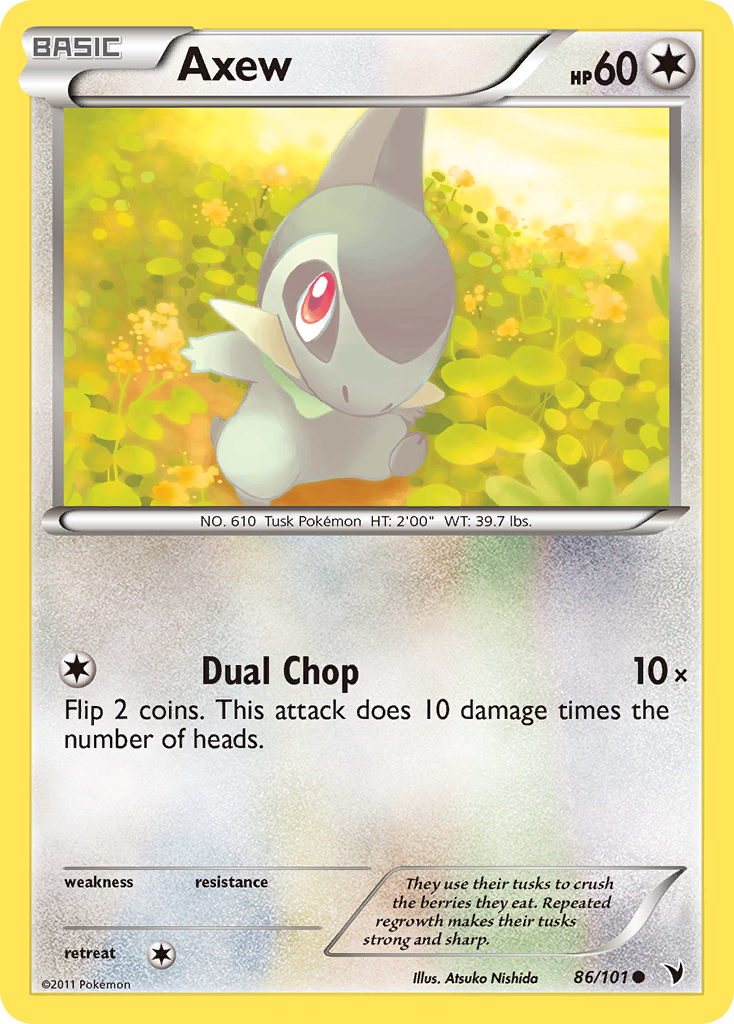 Axew (86/101) [Black & White: Noble Victories] Reverse Holofoil