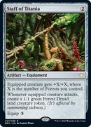 Staff of Titania [The Brothers' War Commander] Foil