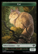 Eldrazi // Cat (0030) Double-Sided Token [Commander Masters Tokens] Foil