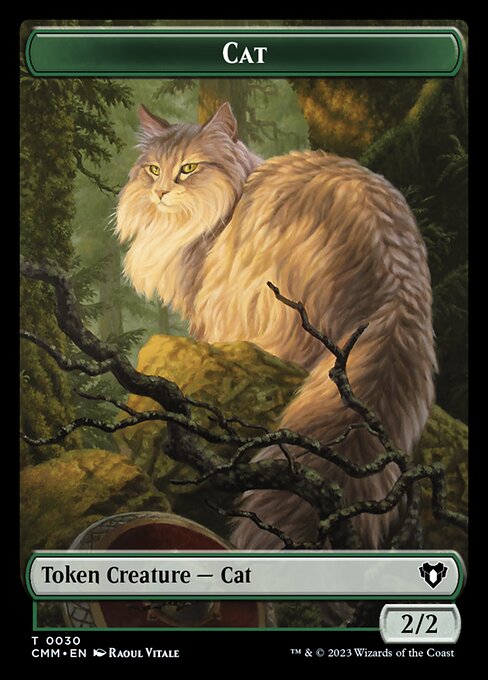 Eldrazi // Cat (0030) Double-Sided Token [Commander Masters Tokens] Foil