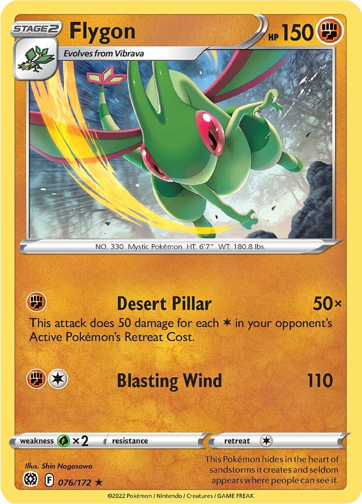 Flygon (076/172) [Sword & Shield: Brilliant Stars] Reverse Holofoil