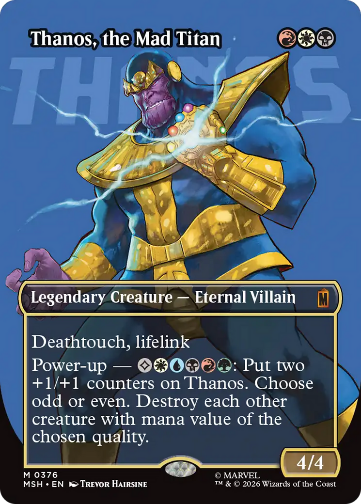 Thanos, the Mad Titan (Borderless) (0367) [Marvel Super Heroes] Foil