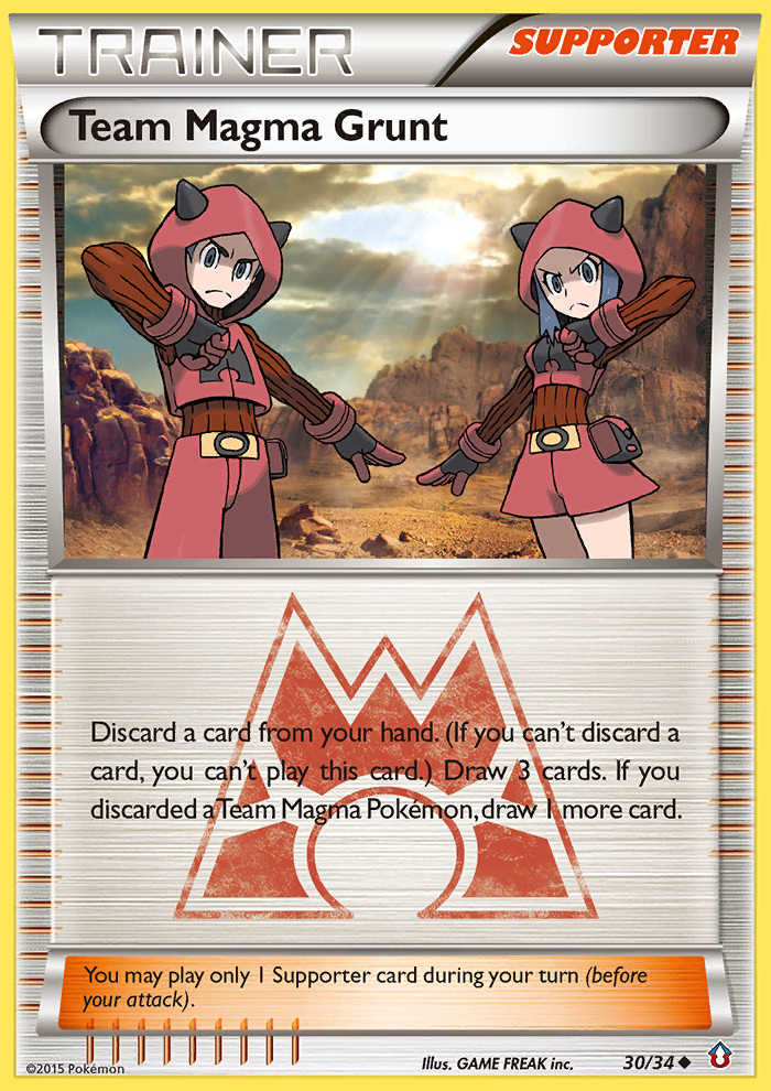 Team Magma Grunt (30/34) [XY: Double Crisis] Reverse Holofoil