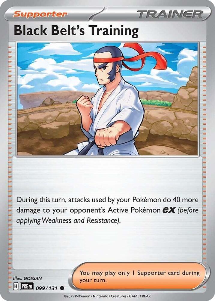 Black Belt's Training (099/131) [Scarlet & Violet: Prismatic Evolutions] Reverse Holofoil