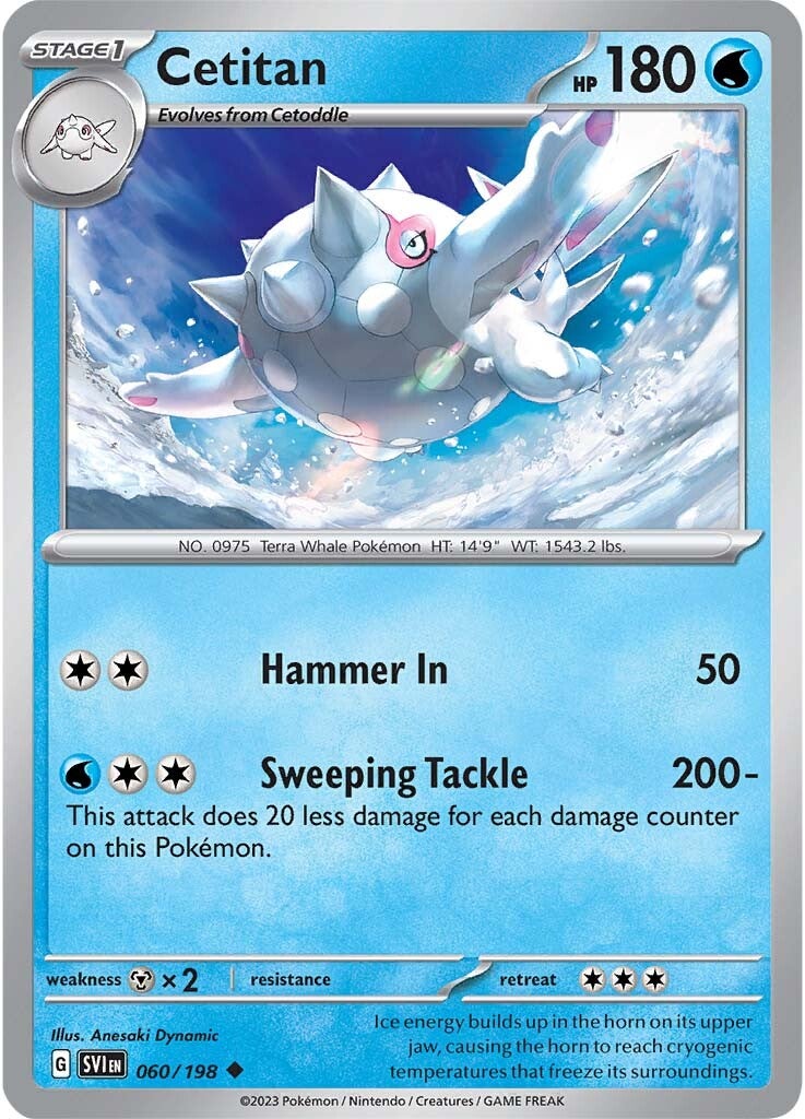 Cetitan (060/198) [Scarlet & Violet: Base Set] Reverse Holofoil