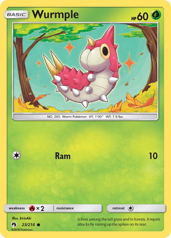 Wurmple (23/214) [Sun & Moon: Lost Thunder] Reverse Holofoil