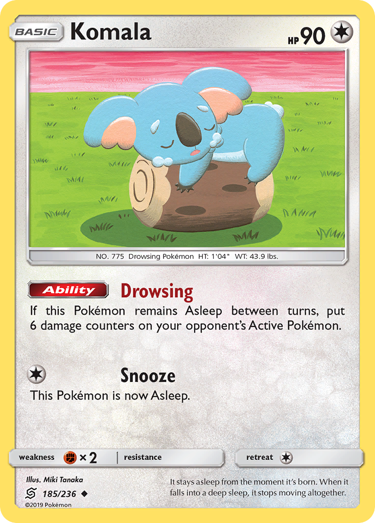 Komala (185/236) [Sun & Moon: Unified Minds] Reverse Holofoil