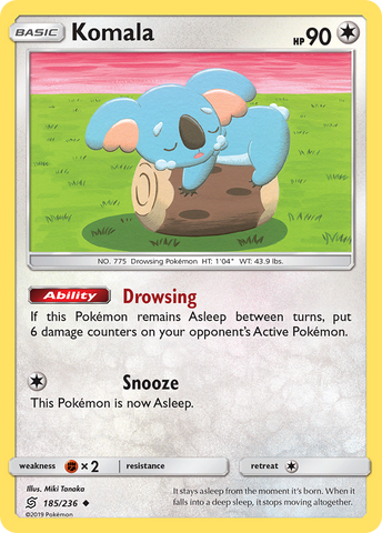 Komala (185/236) [Sun & Moon: Unified Minds] Reverse Holofoil